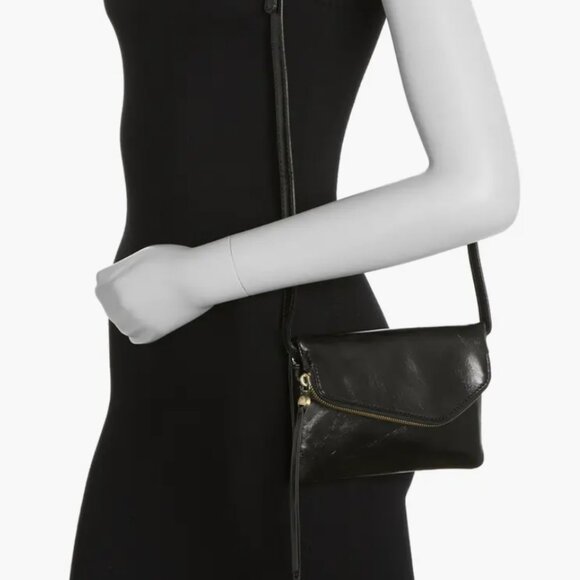HOBO Wink Leather Crossbody Bag - Black NWOT - Picture 2 of 6